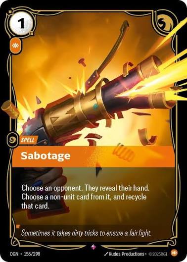 Sabotage - Origins - Near Mint
